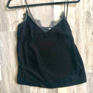 H&M Velvet Lace Tank Top